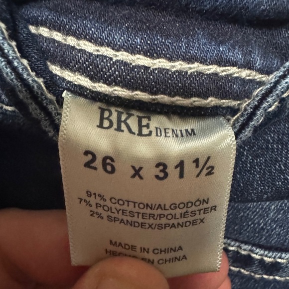 Buckle BKE Payton 26L Universal Fit Mid Rise Straight Blue Jeans BGK207 - Picture 5 of 5